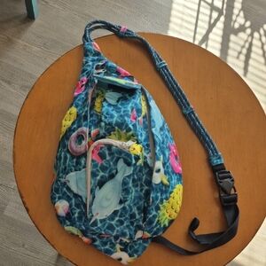 Kavu Float Multicolor Sling Backpack with Pool Design. VGUC